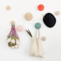 Muuto Dots Wood coat hook, dark grey