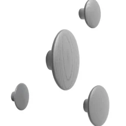 Muuto Dots Wood coat hook, dark grey