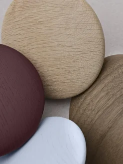 Muuto Dots Wood coat hook, light blue