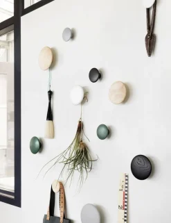 Muuto Dots Wood coat hook, grey