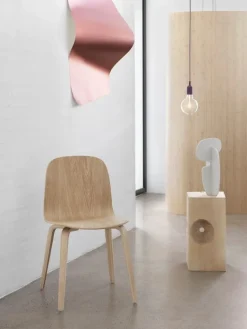 Muuto E27 LED pendant, burgundy, without canopy