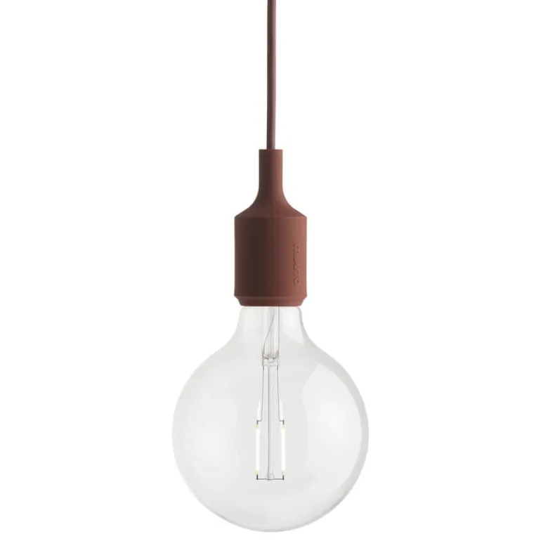 Muuto E27 LED pendant, deep red