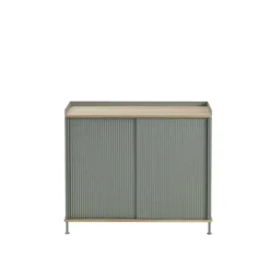 Muuto Enfold sideboard, 100 cm, high, oak - dusty green