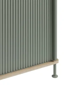 Muuto Enfold sideboard, 100 cm, high, oak - dusty green