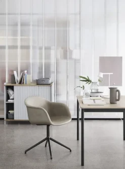 Muuto Enfold sideboard, 100 cm, high, oak - grey