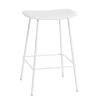 Muuto Fiber counter stool, 65 cm, tube base, white