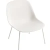 Muuto Fiber lounge chair, tube base, white