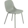 Muuto Fiber Outdoor side chair, dusty green