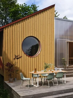 Muuto Fiber Outdoor side chair, dusty green