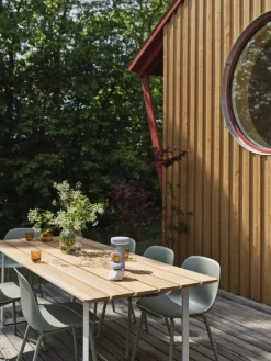 Muuto Fiber Outdoor side chair, dusty green