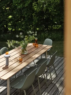 Muuto Fiber Outdoor side chair, dusty green