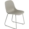 Muuto Fiber side chair, sled base, grey