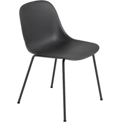 Muuto Fiber side chair, tube base, black