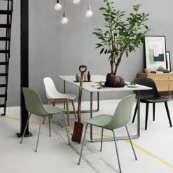 Muuto Fiber side chair, tube base, white