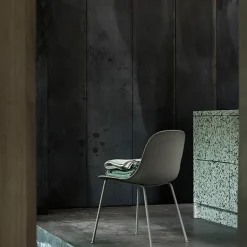 Muuto Fiber side chair, tube base, grey