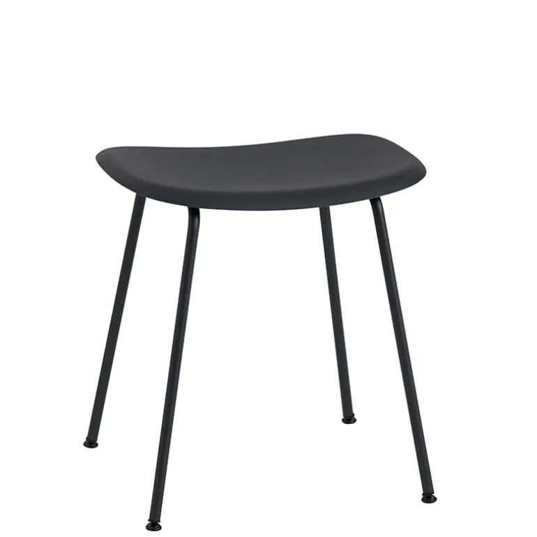 Muuto Fiber stool, tube base, black