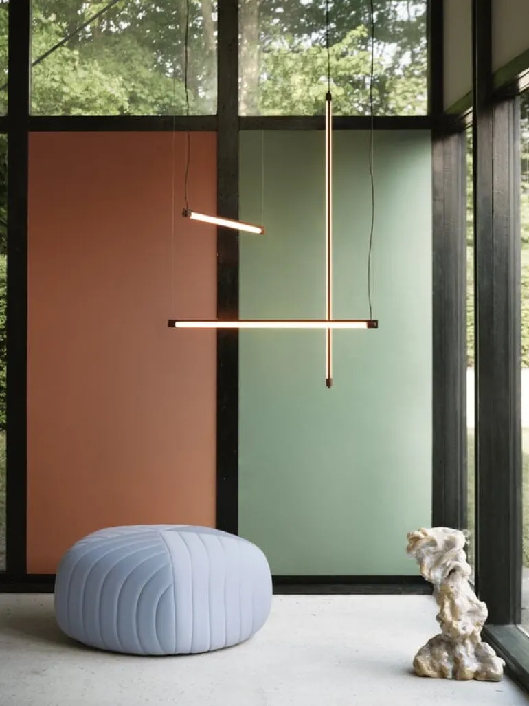 Muuto Fine suspension lamp, 90 cm, deep red