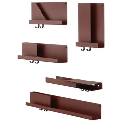 Muuto Folded shelf, deep red, large