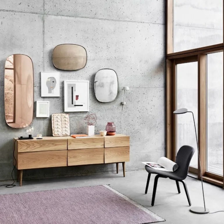 Muuto Framed mirror, large, taupe