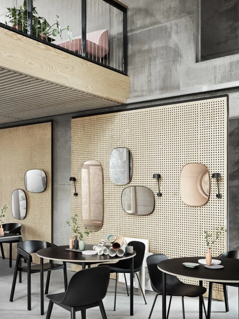 Muuto Framed mirror, small, taupe