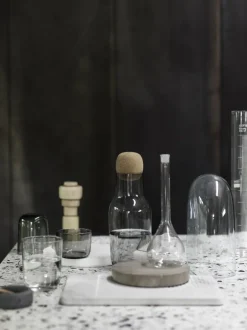 Muuto Groove marble trivet, small, grey