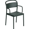 Muuto Linear Steel armchair, dark green