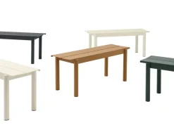 Muuto Linear Steel bench 110 cm, burnt orange