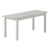 Muuto Linear Steel bench, 110 cm, grey