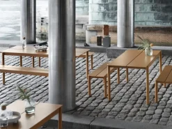 Muuto Linear Steel bench 170 cm, burnt orange