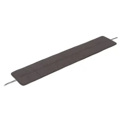 Muuto Linear Steel bench seat pad, 170 cm, dark grey