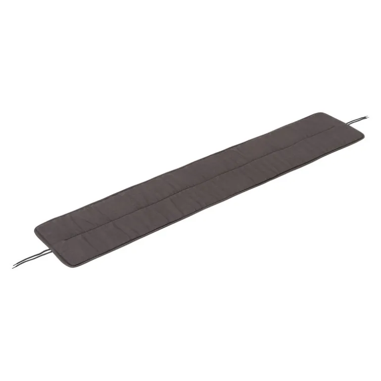 Muuto Linear Steel bench seat pad, 170 cm, dark grey
