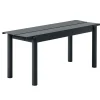 Muuto Linear Steel bench 110 cm, black