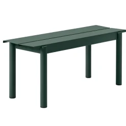 Muuto Linear Steel bench 110 cm, dark green