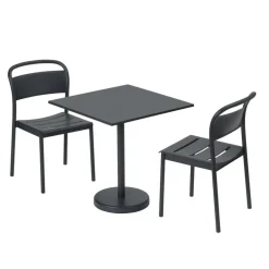Muuto Linear Steel Café table 70 x 70 cm, black