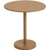 Muuto Linear Steel Café table, 70 cm, burnt orange