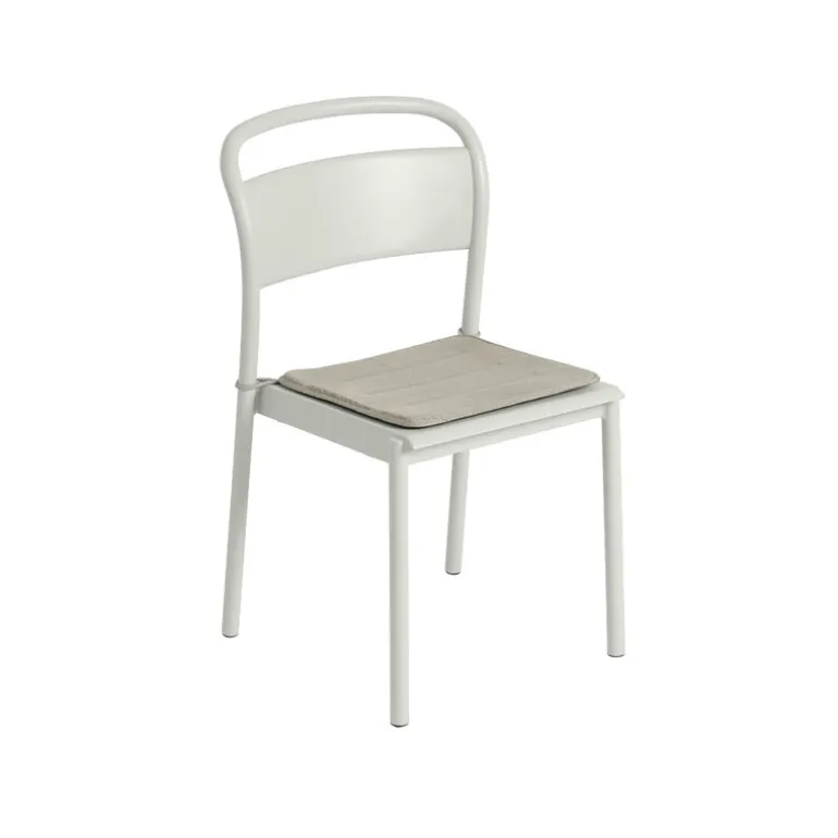 Muuto Linear Steel chair seat pad, light grey