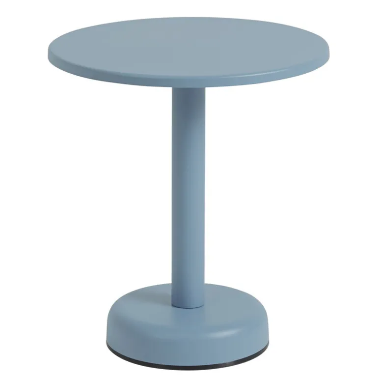 Muuto Linear Steel coffee table, 42 cm, pale blue