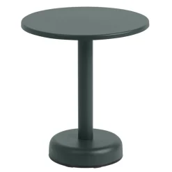 Muuto Linear Steel coffee table, 42 cm, dark green