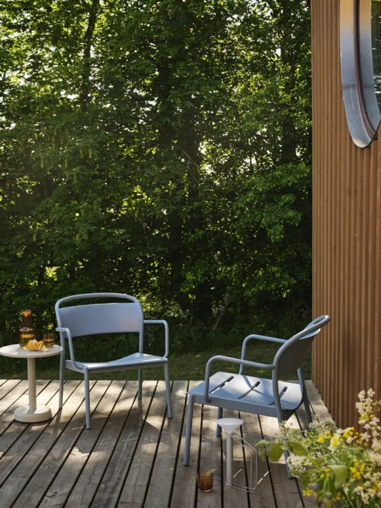 Muuto Linear Steel lounge armchair, grey