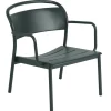 Muuto Linear Steel lounge armchair, dark green