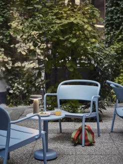 Muuto Linear Steel lounge armchair, pale blue