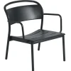 Muuto Linear Steel lounge armchair, black