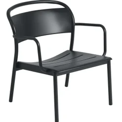 Muuto Linear Steel lounge armchair, black