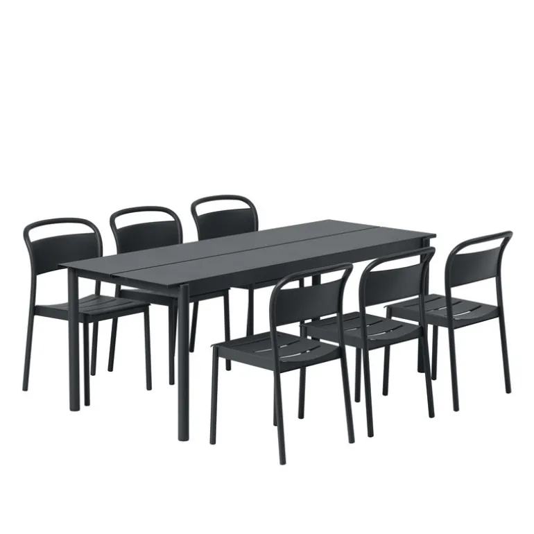 Muuto Linear Steel side chair, black
