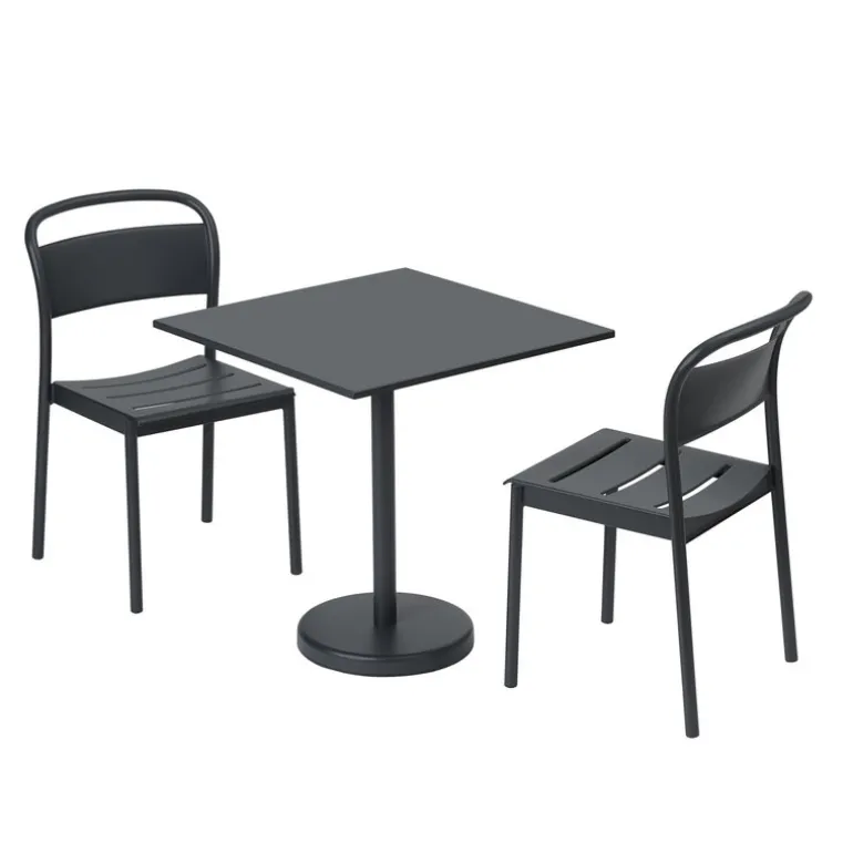 Muuto Linear Steel side chair, black
