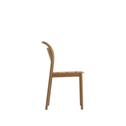 Muuto Linear Steel side chair, burnt orange