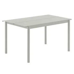 Muuto Linear Steel table, 140 x 75 cm, grey