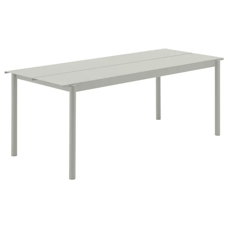 Muuto Linear Steel table, 200 x 75 cm, grey