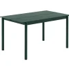 Muuto Linear Steel table 140 x 75 cm, dark green