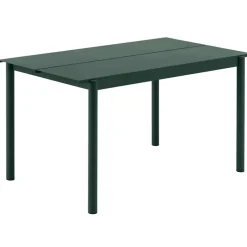 Muuto Linear Steel table 140 x 75 cm, dark green